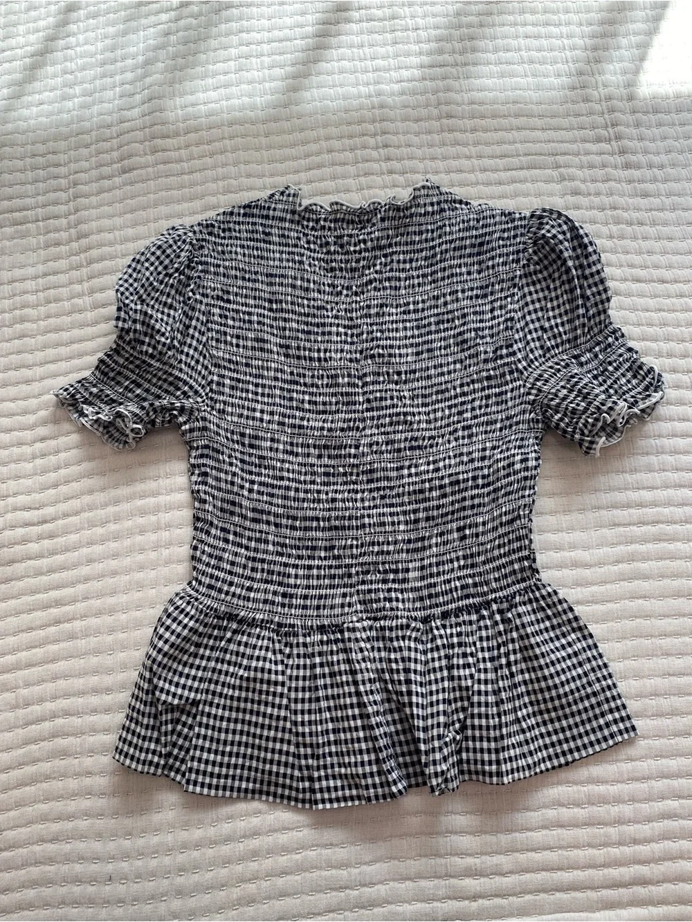 Reformation Aggie Top M Gingham